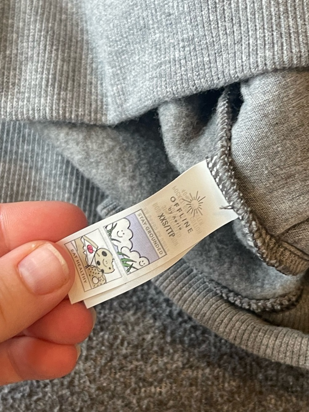 Offline by Aerie NWT Cloud Fleece Oversized Mockneck gray Sweatshirt - Picture 8 of 11
